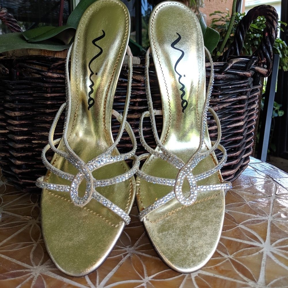 Nina dress slip on sandals.